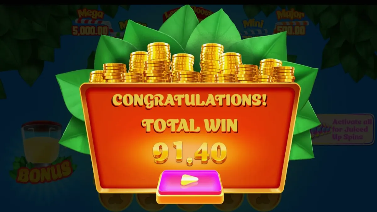 Interface vibrante do slot Lucky Lemons 2 Juiced Up com símbolos de frutas